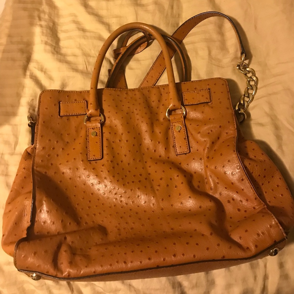 Michael Kors large Hamilton in Ostrich - Picture 2 of 3